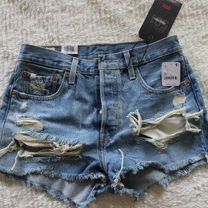 Levi’s 501 High Rise Distressed Short Size 28